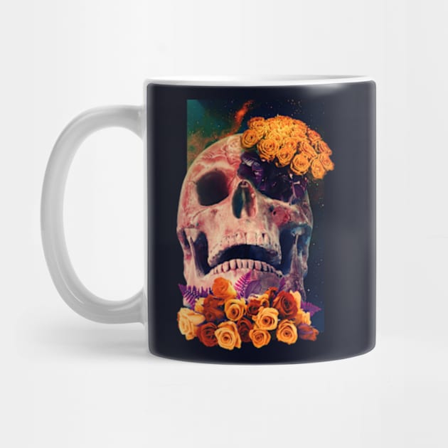 Skull and roses by Frajtgorski